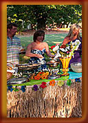Beach seaside wedding ceremony